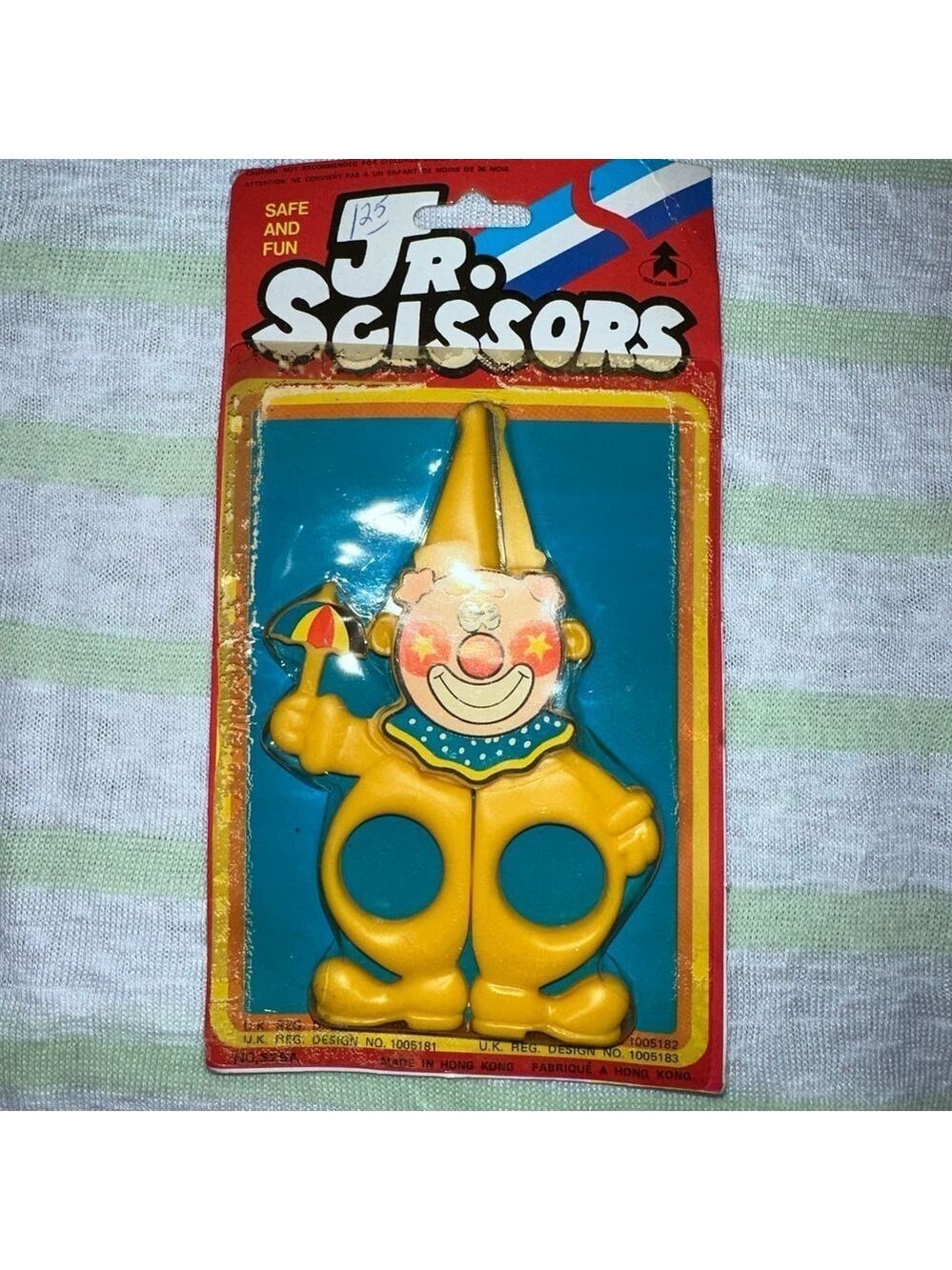 NOS Vintage Jr Scissors Clown Design Hong Kong